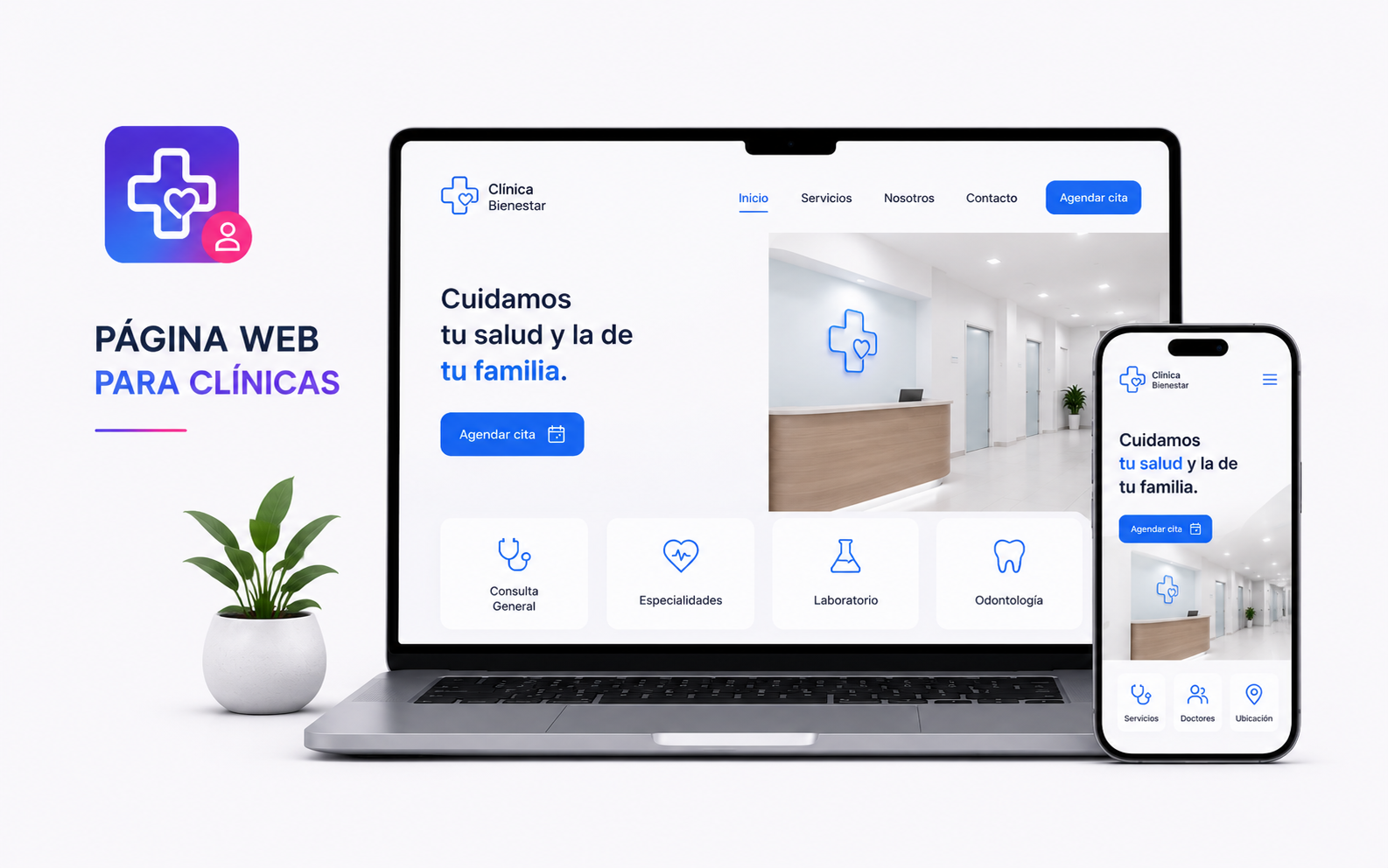 Página web para clínicas